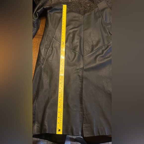 Vintage 80's Pelle Club Women’s black leather coat Medium - Picture 15 of 15
